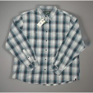 Woolrich Shirt Mens XXL Cross Country Yarn‎ Dye Tech Long Sleeve UPG 40+ Wicking